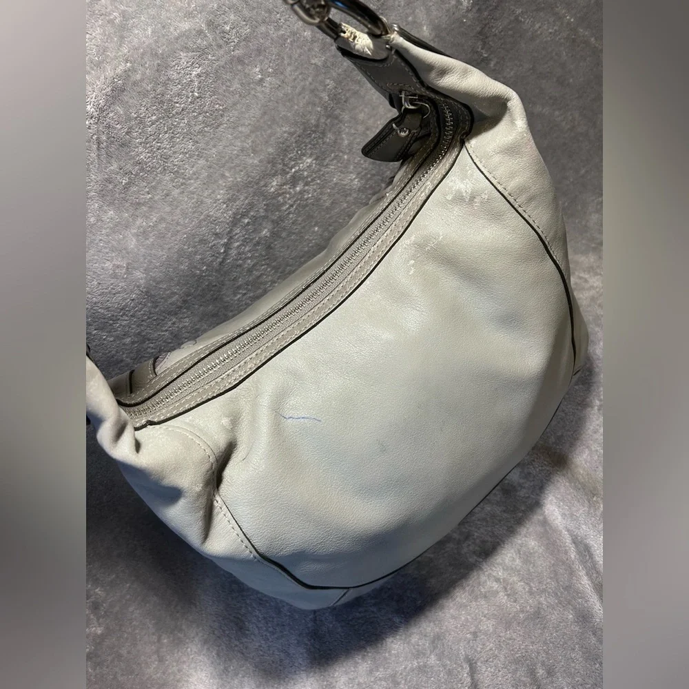 Coach Kristin Spectator 16803 Croc & Python Embossed Leather Hobo - Rehab - Picture 5 of 11